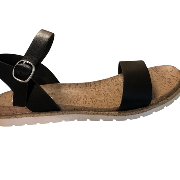 Women’s Sun + Stone Black Mattie Sandals Size 9 - Picture 3 of 8